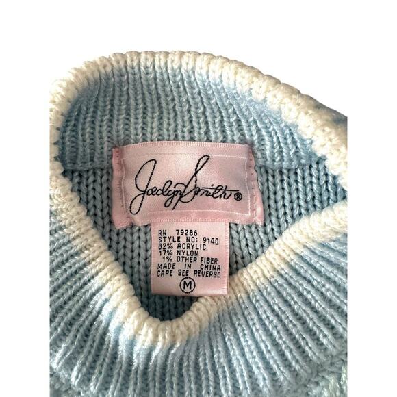 Vintage Jaclyn Smith Pastel Abstract Sweater Women’s Size M |  Knit 80s Style - Picture 11 of 14